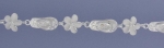 Slipper 8mm Plumeria with Clear CZ Anklet