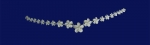 Hawaiian Plumeria CZ Necklace 8 ~ 15mm