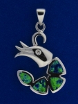 4 Opal Shrimp Pendant