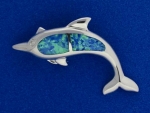2 Opal Whale Pendant (S)