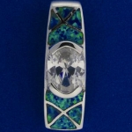 8 Opal CZ Vertical Pendant