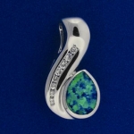 1 Opal Small CZ Pendant