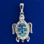 3 Opal Turtle Pendant (S)