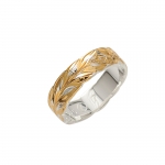 6mm Two Tone Maile Cut Out Edge Rings