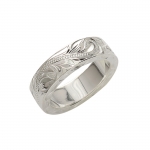 6mm Scrolling Heavy Weight(2.5mm) Flat Side Cut Rings