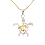 Honu Honu Pendant Two Tone