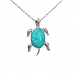 Opal Turtle Led/High Polish Pendant
