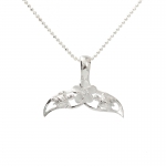 Turtle-Plumeria-Turtle Whale Tail Pendant