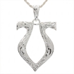 large Horse Shoe Scroll Pendant