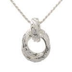 Scroll Double Rings Pendant