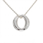 Scroll Oval Circle Pendant