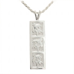 Three Honu Vertical Pendant 10mm