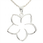 30mm Floating Plumeria Pendant