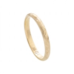 Hawaiian Jewelry 14K Yellow Gold 2mm King Scrolling Ring