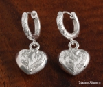 Solid Wire w/Heart Scrolling Earring