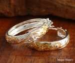 Round Scroll Earrings (L)
