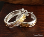 Oval Scroll Earrings (S)