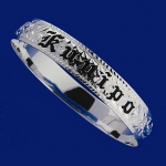 Hawaiian Jewelry Kuuipo Smooth Black Bangle 12mm