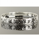 Hawaiian Jewelry Kuuipo Cut Out Black Bangle 12mm