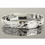 Hawaiian Jewelry Sealife One Tone Bangle 12mm
