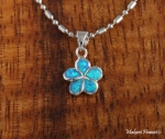 10mm Opal Plumeria Pendant