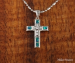 6 Opal CZ Cross Pendant(S)