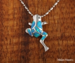 8 Opal Frog Pendant