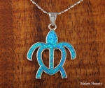 Opal Flat Honu Pendant (L)