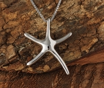 White Gold Starfish Pendant(L)