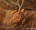 Natural Koa Wood Turtle Necklace